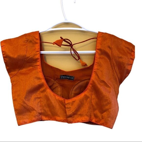 FIGURE Up Choli Saree Blouse 100% Silk EUC - Picture 2 of 9